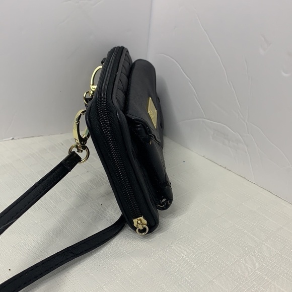 Betsey Johnson wallet on a strap in black - Picture 4 of 9